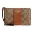 thumbnail image 1 of Monedero Coach Original Corner Zip Wristlet Saddle 2, 1 of 3