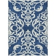 thumbnail image 2 of Addison Rugs Chantille Indoor/Outdoor Transitional Damask Navy Washable Rectangle Rug, 9' x 12', 2 of 6