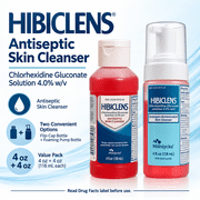 Hibiclens Antiseptic Skin Cleanser, 4 fl oz Flip Cap and 4 fl oz Foaming Pump Value Pack