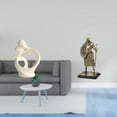 thumbnail image 2 of Figura artística de resina, estatua de caballero amante, adorno creativo de pareja, escultura decorativa europea para escritorio, armario, entrada, sa, 2 of 8