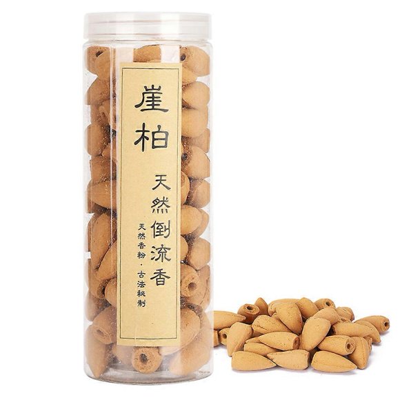 2 Cans Backflow Incense Cones Waterfall Natural Western Red Cedar Fragrance Air Purification