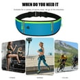 thumbnail image 2 of Yucurem Unisex Reflective Waist Pack, Waterproof Phone Waist Pack, Running Belt Bag Fanny Pack for Hiking Fitness Cycling (Sky Blue), 2 of 6