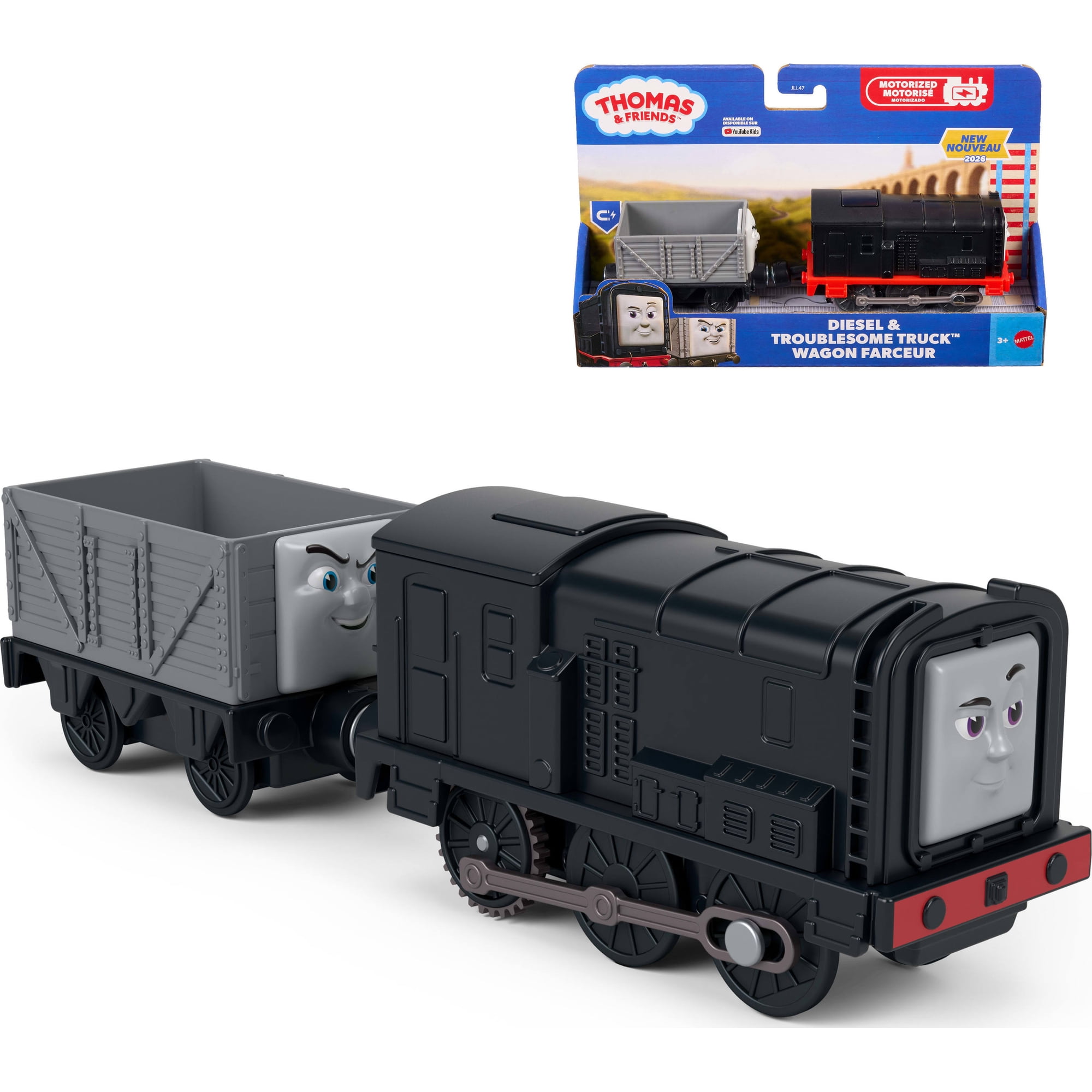 Thomas & Friends by Fisher-Price Motorized Engine, Battery-Powered Toy Train (Styles May Vary)