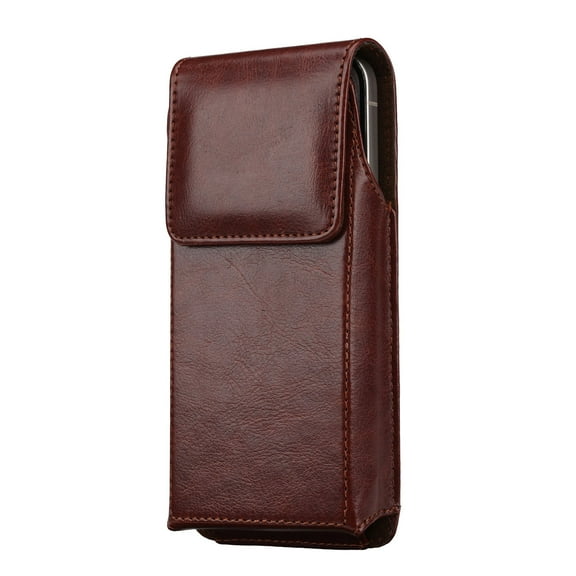 Practical Wear Resistant PU Waist Phone Holder Adjustable Belt Clip Ergonomic For Outdoor Commuting Travel