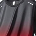 thumbnail image 4 of Men's Long Sleeve Swim Shirts Rashguard UPF 50+ UV Sun Protection Shirt Athletic Workout Running Hiking T-Shirt Swimwear Red, 4 of 5