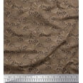 thumbnail image 1 of Soimoi Modal Satin Fabric Cookies Food Print Fabric by the Yard 42 Inch Wide, 1 of 3