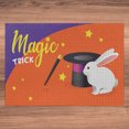 thumbnail image 5 of Ambesonne Magician Jigsaw Puzzle Durable Cardboard, Little Bunny and Hat Trick, 1000 pcs, Burnt Sienna Violet, 5 of 5