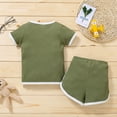 thumbnail image 3 of Mercatoo Baby Cowboy Outfit I𝐧fant Clothes Set Solid Color Clothes Set Baby Clothes Boy Summer, 3 of 9