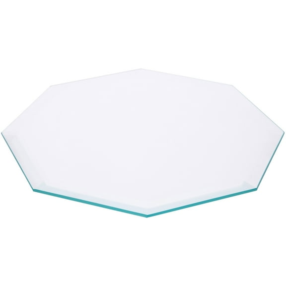 Plymor 8" Octagon, 5mm Thick Beveled Clear Glass