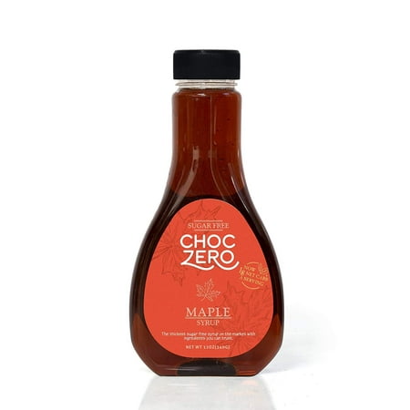 ChocZeros Maple Syrup. Sugar free, Low Carb, Sugar Alcohol free, Gluten Free, No preservatives, Non-GMO. Dessert and Breakfast Topping Syrup. 1 Bottle(12oz)