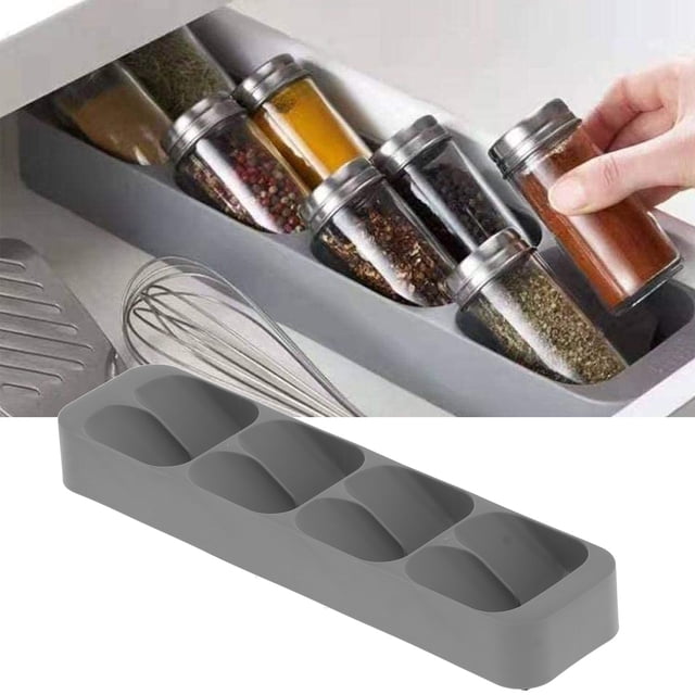 Spice Rack, Spice Bottle Organizer Kitchen Utensils For Kitchen For Drawers For Cabinets