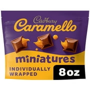 Cadbury Caramello Miniatures Milk Chocolate Caramel Candy, Share Pack 8 oz