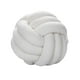 thumbnail image 1 of Plush Knot Ball Pillow Diameter 22cm Room Decoration for sofa Couch White, 1 of 7
