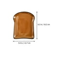thumbnail image 2 of 1pc Bread Shape Creative Dessert Plate Western Restaurant Plate (light Brown), 2 of 5