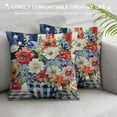 thumbnail image 3 of PHYHOO Decorations Pillow Covers Flag Floral Jar Freedom Buffalo Plaid Throw Pillow Covers Patriotic Pillows Decor Cushion Case, 3 of 5