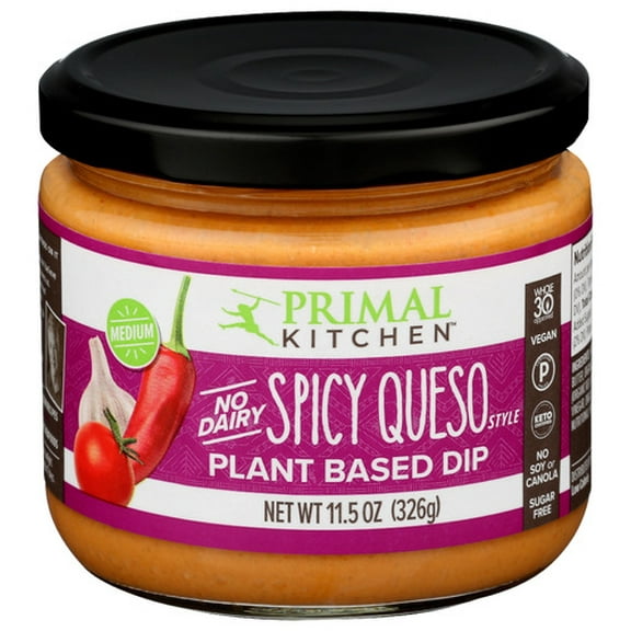 Pack of 6 Primal Kitchen Spicy Queso Dip 11.5 oz