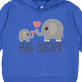 thumbnail image 3 of Inktastic Big Sister Elephant Toddler Hoodie, 3 of 4