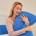 thumbnail image 3 of Imaginarium 2-Pack Big Memory Foam Queen Fun Pillow with Cool-to-the-Touch Cover, 18" x 28", Cosmic Blue, 3 of 7