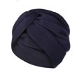 thumbnail image 4 of Women Fashion Solid Lightweight India Hat Muslim Ruffle Beanie Turban Wrap Cap, 4 of 9