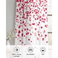 thumbnail image 6 of Pink Valentine's Day Sheer Curtains 54 Inch Length 2 Panels Set for Living Room/Bedroom, Lover Heart Modern Art Romantic Kitchen Curtains Grommet Semi-Sheer Curtains Window Treatments 42"x54"x2, 6 of 7