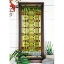Ebros Frank Lloyd Wright Oak Park Studio SkyStained Glass Desktop Or Wall Plaque