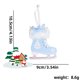 thumbnail image 2 of Adornos navideños, adornos navideños, regalos navideños, lazos de madera navideños, patines de terciopelo, adornos para árboles, colgador de árboles de patines de peluche, 2 of 6