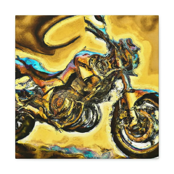 Motorcycle in Baroque - Canvas