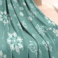 thumbnail image 3 of Turquoise Christmas Snowflake Pattern Blanket,Comfortable Soft Lamb Wool Throw Blanket,All Season,Warm Lightweight Blankets for Sofa Bed Couch Living Room Chair,40"x50", 3 of 4