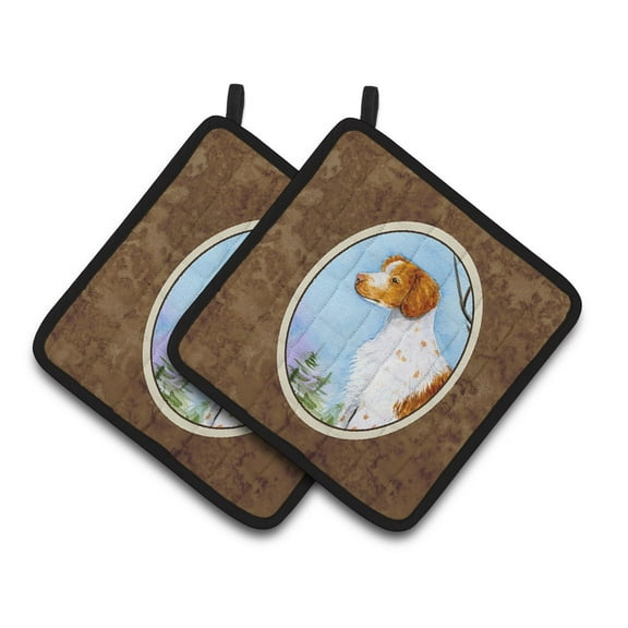 Carolines Treasures SS8663PTHD Setter Pair of Pot Holders, 7.5HX7.5W, multicolor