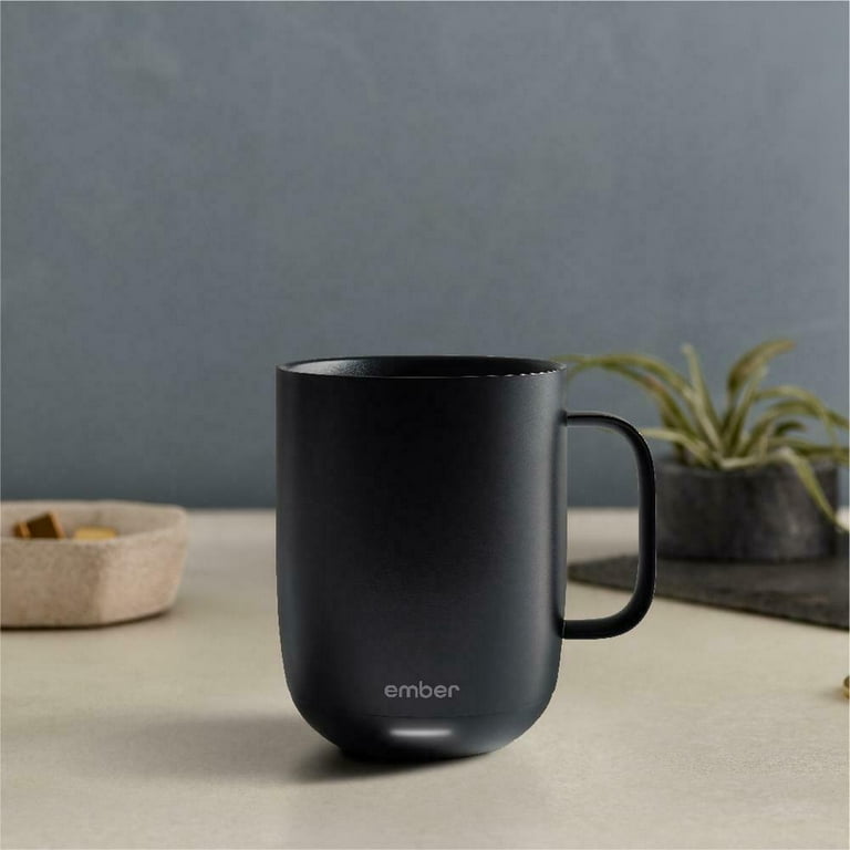  Ember Temperature Control Smart Mug 2, 10 Oz, App-Controlled  Heated Coffee Mug with 80 Min Battery Life and Improved Design, Black