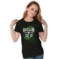 thumbnail image 4 of Oregon Map State Shape Do It OR Pride Womens Fitted Plus Size Graphic Tee Brisco Brands 2X, 4 of 5