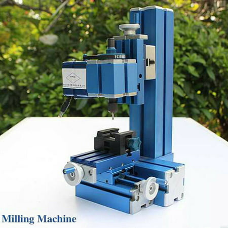 Mini Milling Machine DIY Woodworking Metal Aluminum Processing Tool 100V~240V ,DIY Tool CNC Metal Motorized Mini Lathe Machine