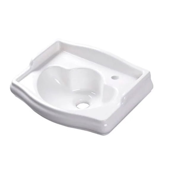 Ws Bath Collections Retro 1033.01L Retro 16-1/8" Specialty Ceramic Wall Mounted Bathroom