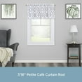 thumbnail image 6 of Kenney Dresden 28-48" Petite Café Adjustable Curtain Rod, 7/16" Dia., White, 6 of 6