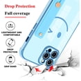 thumbnail image 3 of Compatible with iPhone 12 Pro Max Case for Women Girls,TPU Cute Plating Smiley Face Pattern Wristband Holder Case Camera Lens Protection Side Small Pattern Shockproof Wrist Strap Case-Sky Blue, 3 of 14