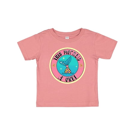 

Inktastic 1st Birthday Mermaid 1 Year Old Girl Gift Baby Girl T-Shirt