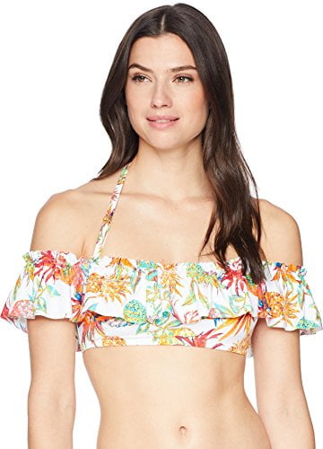 off the shoulder bandeau bikini top