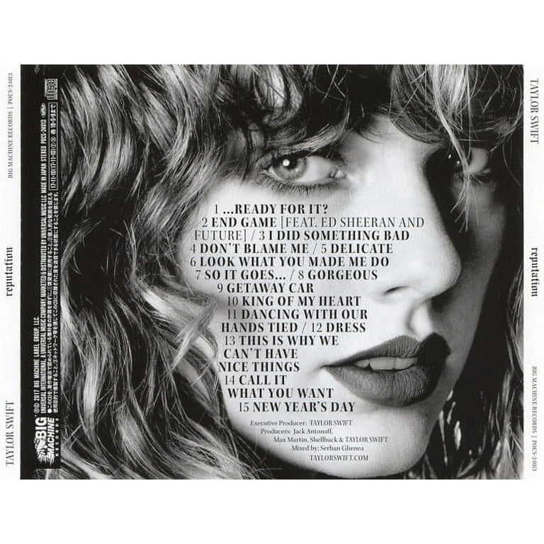 Taylor Swift Reputation Japan Limited Edition CD Album +