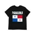 thumbnail image 6 of T-shirt Panama Flag  Soft Cotton Adult Heat-Transfer Graphic T-Shirt - 180g Breathable Fabric, Unisex Summer Casual Wear with Durable Heat-Printed Design, 6 of 9