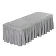 thumbnail image 2 of Cubierta sólida ábana de cenefa de de de de Gris-180x60cm Sunnimix Hoja de cenefa de mesa de masaje, 2 of 7