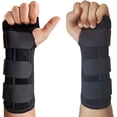 thumbnail image 1 of Muñequera Férula de Soporte Transpirable Paquete de 2 Correas de Compresión de Muñeca para Dormir Nocturno Brazalete de Mano Ajustable, 1 of 5