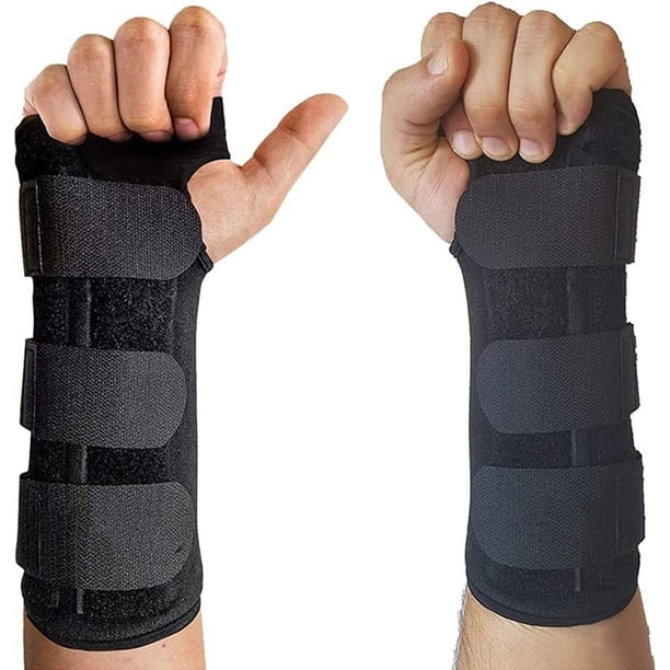 Muñequera Férula de Soporte Transpirable Paquete de 2 Correas de Compresión de Muñeca para Dormir Nocturno Brazalete de Mano Ajustable