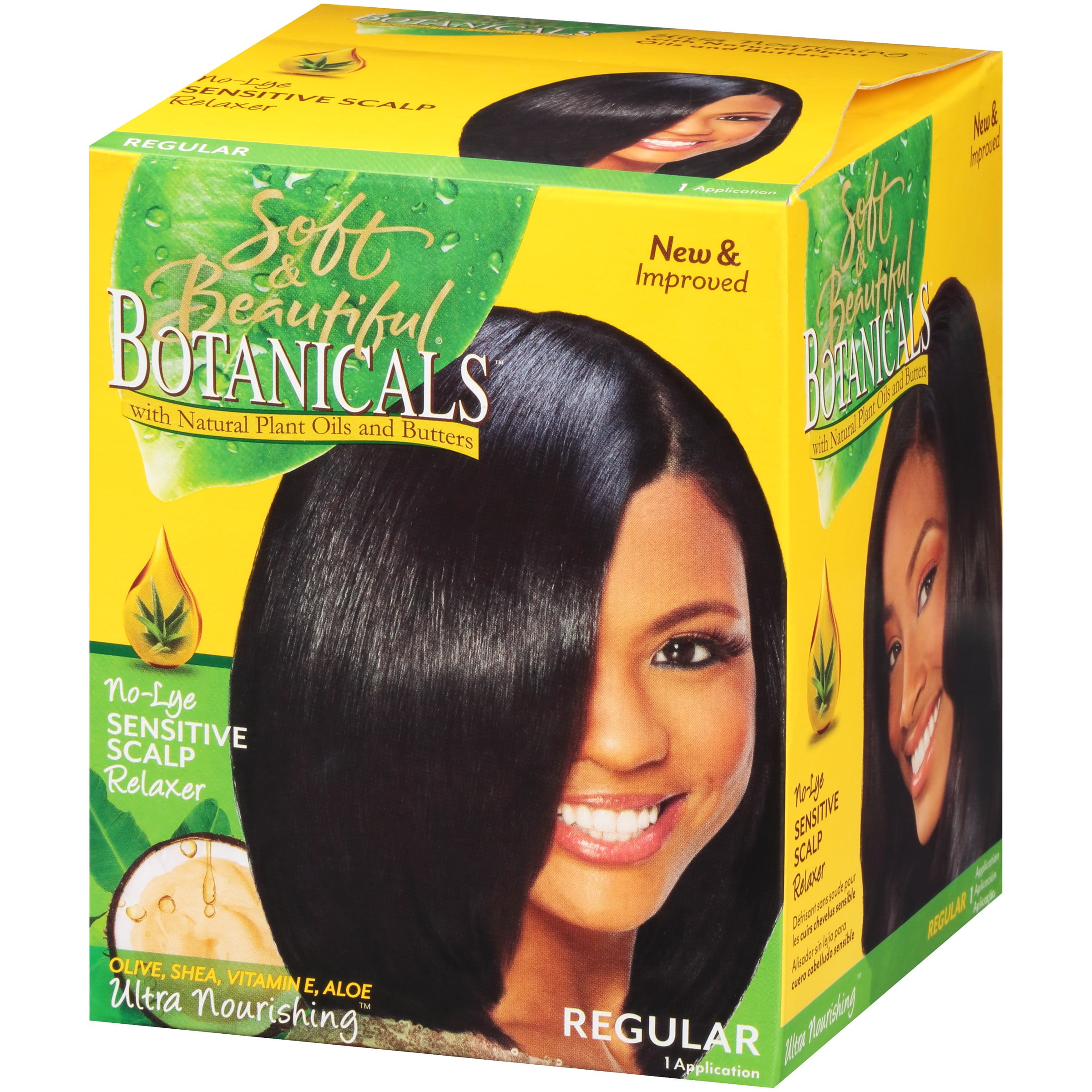 Soft Beautiful Botanicals Relaxer Kit Regular Walmart Com
