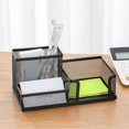 thumbnail image 2 of 6PCS/Set Metal Desk Organization Pen Holder Organizer Office Pencil Holders Multifunctional Storage Black Metal Mesh, 2 of 7