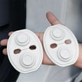 thumbnail image 2 of Auto Door Lock Silicone Cover, White Shock-Absorbing Pad for Car Door Buckle Protection, 4-Piece Set, 2 of 3