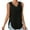 Black, variant on Up to&nbsp;50%&nbsp;off！ Kmdttou Women's Summer Casual Solid Color V Neck Sleeveness Tops Loose Thank Blouses Fashion Layering Slim Trendy Cool Tops