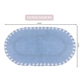thumbnail image 6 of Home Weavers Hampton Crochet Bath Mat 100% Cotton Bathroom Rugs Set, Washable Rug, Extra Soft and Absorbent bath Rug, Kitchen Mat, Bath Mat Set, Bath Floor Mat Reversible, 21"x34" Rectangle, Blue, 6 of 7