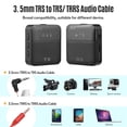 thumbnail image 4 of Wireless 2.4G Microphone System with 2 Transmitters 1 Receiver Clip-on Omnidirectional Condenser Mic for Camera Smartphone Vlog Video Recording 30-60M Transmission Range, 4 of 7
