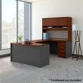 thumbnail image 2 of Series C Right Hand Bow U-Shaped Desk with Hutch and Storage in Hansen Cherry, 2 of 7
