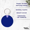 thumbnail image 4 of Round Soft Key Tags Set of 10, Bulk Pack - Perfect for Tradeshows, Party Favors, Events - Blue, 4 of 5